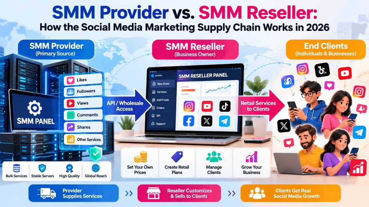 SMM Provider vs. SMM Reseller: How the Social Media Marketing Supply Chain Works in 2026