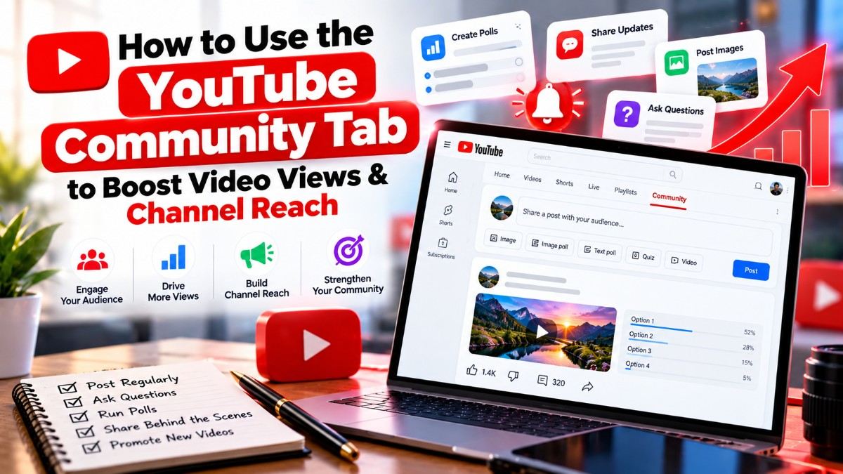 How to Use the YouTube Community Tab to Boost Video Views & Channel Reach
