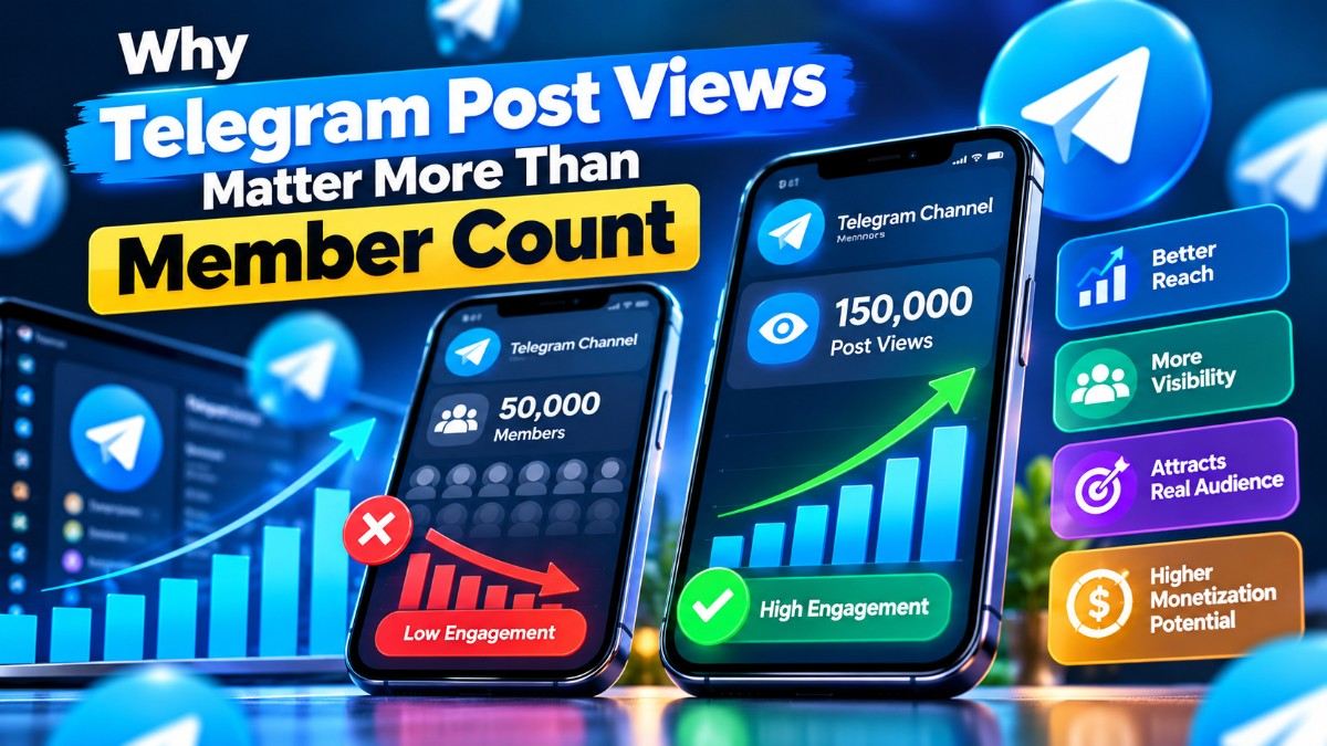 Why Telegram Post Views Matter More Than Member Count