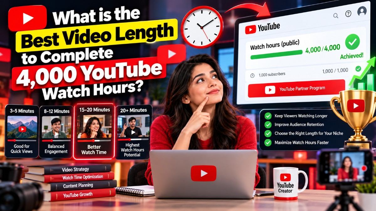 What is the Best Video Length to Complete 4,000 YouTube Watch Hours?