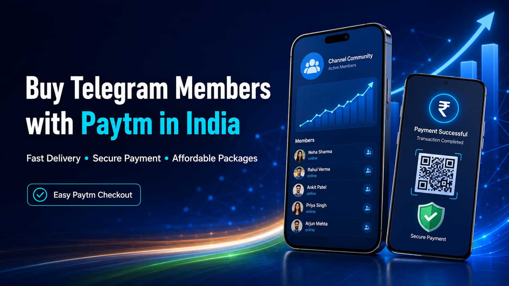 Buy Telegram Members with Paytm