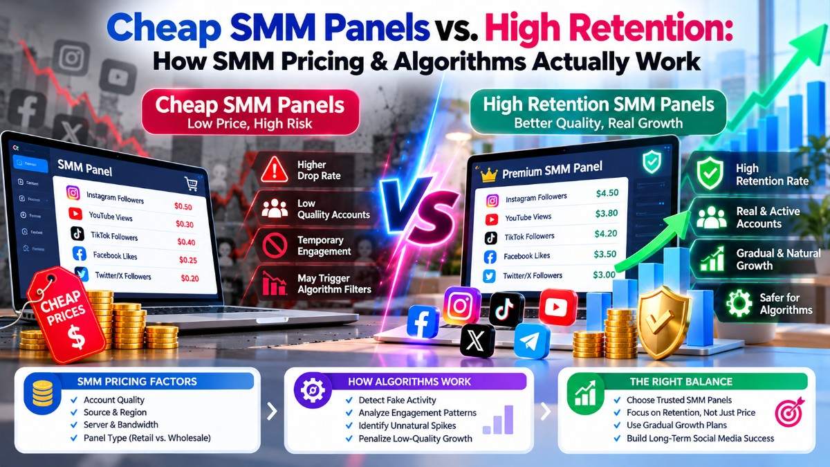 Cheap SMM Panels vs. High Retention: How SMM Pricing & Algorithms Actually Work