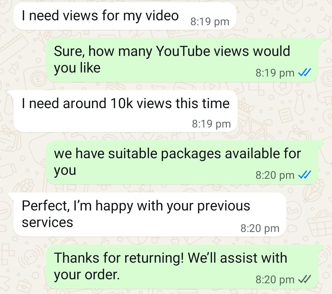 Repeat Customer - screenshot of a WhatsApp conversation with a customer