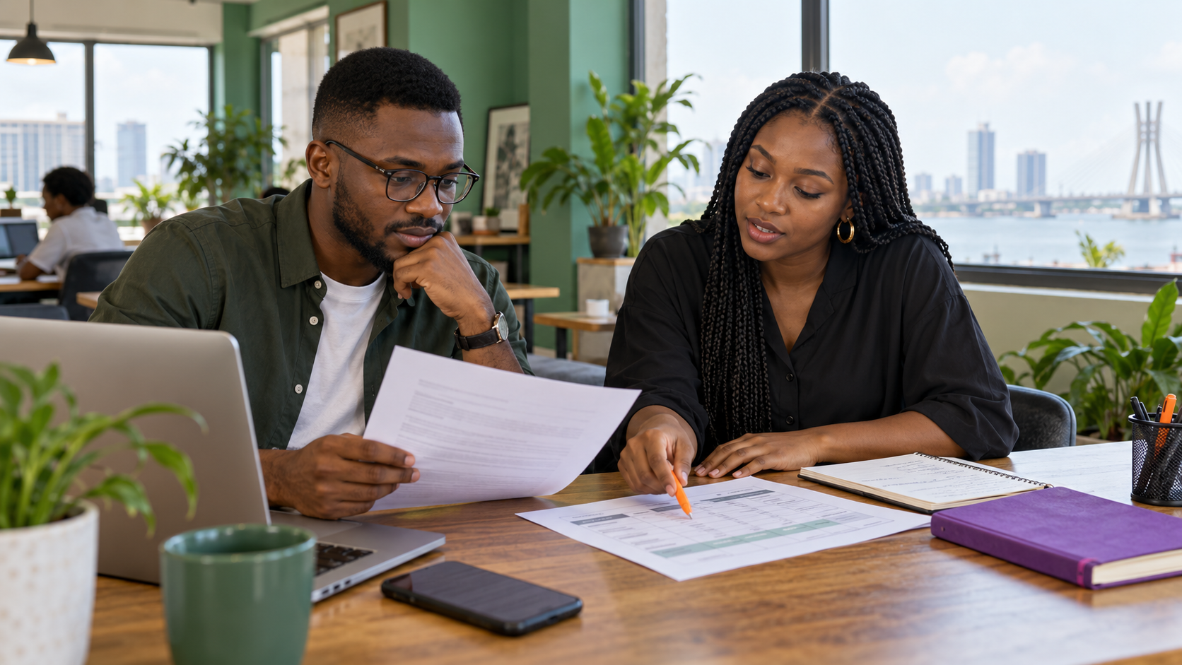 Nigerian community team planning a weekly Telegram channel schedule