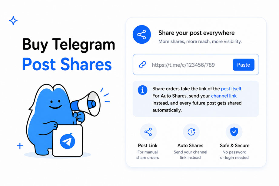 Yellow character forwarding a Telegram post to multiple chats
