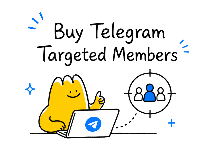 Buy Telegram Targeted Members Illustration
