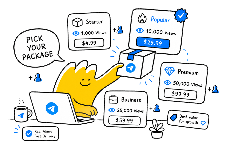 Pick your Telegram views package