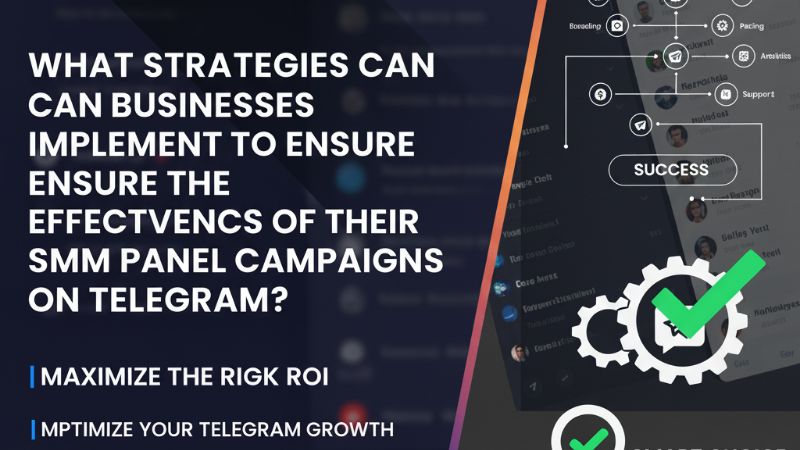 What strategies can businesses implement to ensure the effectiveness of their SMM panel campaigns on Telegram?