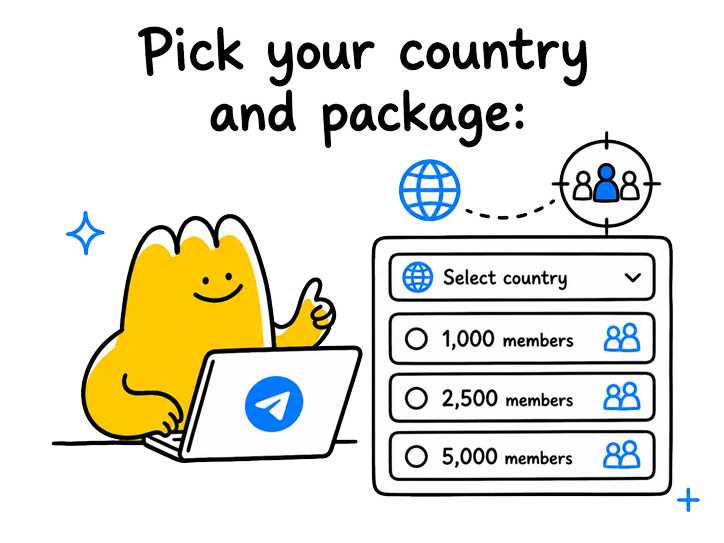 Pick your country and targeted member package