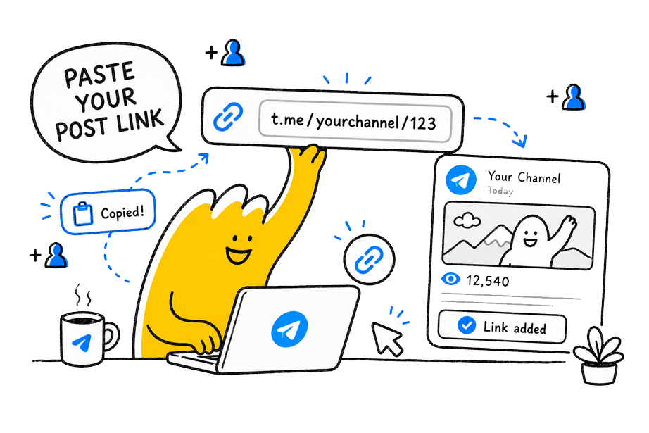 Paste your Telegram post link