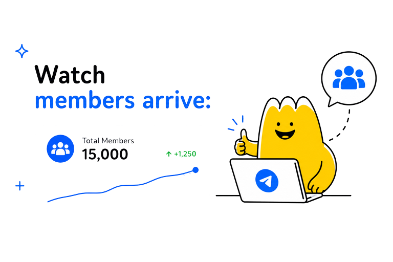 Watch targeted Telegram members arrive