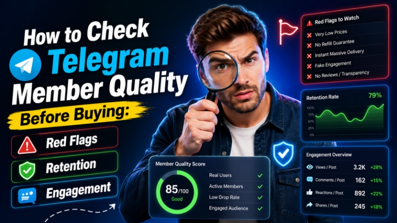 How to Check Telegram Member Quality Before Buying: Red Flags, Retention, and Engagement?