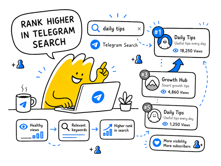 Rank higher in Telegram search