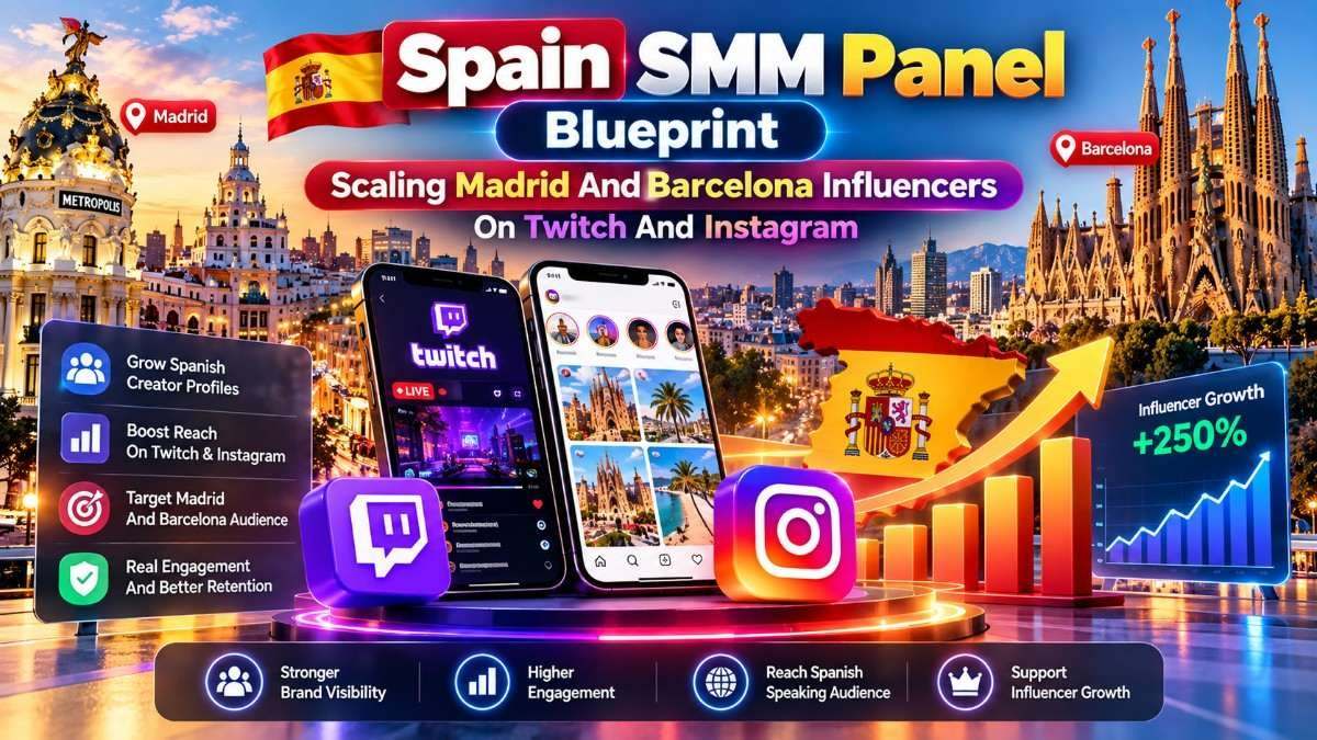 Spain SMM Panel Blueprint: Scaling Madrid And Barcelona Influencers On Twitch And Instagram