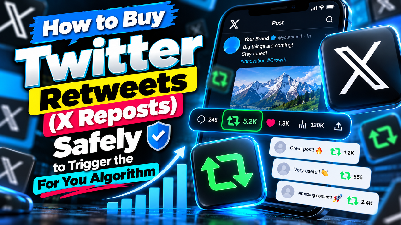 How to Buy Twitter Retweets (X Reposts) Safely to Trigger the For You Algorithm