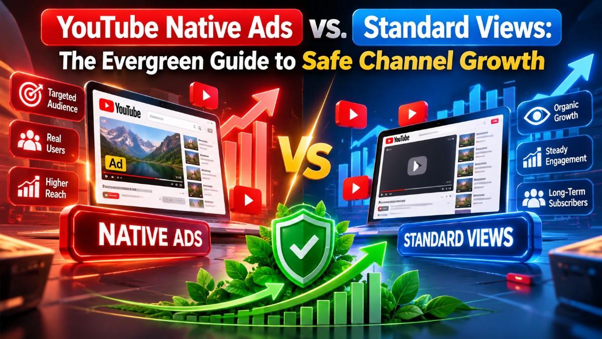 YouTube Native Ads vs. Standard Views: The Evergreen Guide to Safe Channel Growth