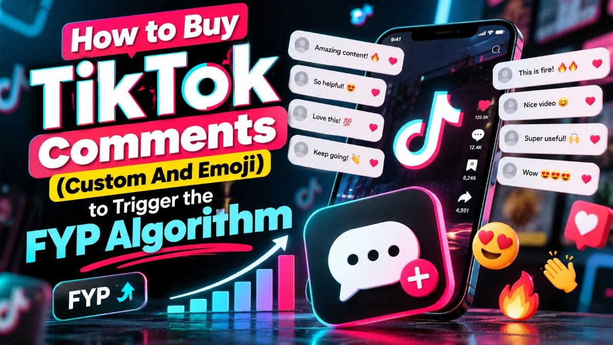 How to Buy TikTok Comments (Custom And Emoji) to Trigger the FYP Algorithm