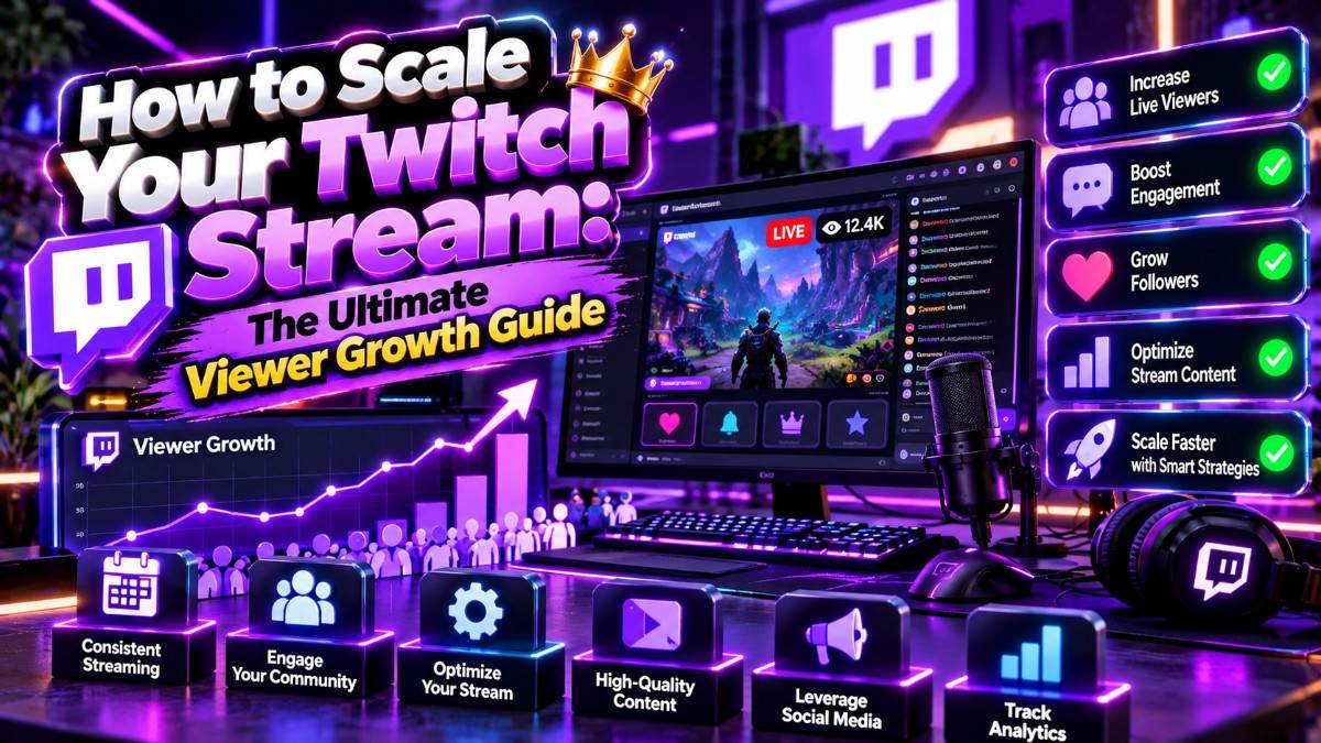 How to Scale Your Twitch Stream: The Ultimate Viewer Growth Guide