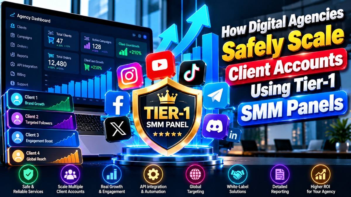 How Digital Agencies Safely Scale Client Accounts Using Tier-1 SMM Panels