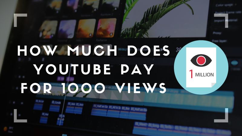 How much does YouTube pay for 1000 views?