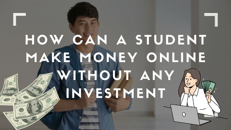 How can a student make money online without any investment