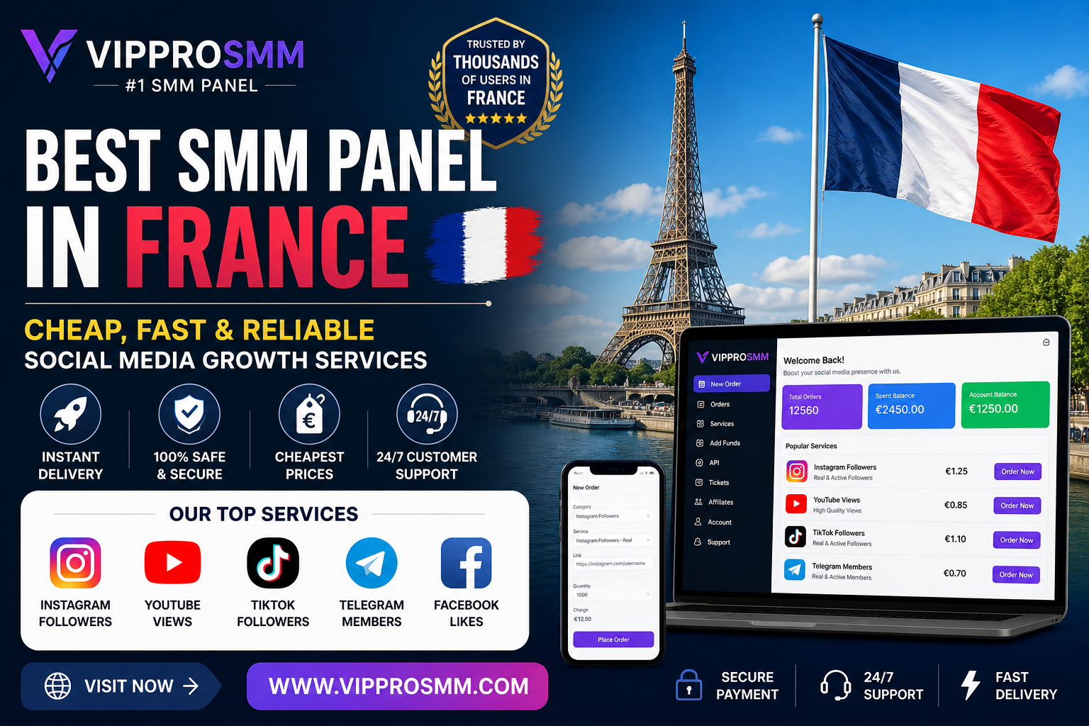📝 Blog: Best SMM Panel in France (2026) – Cheap & Fast Social Media Services