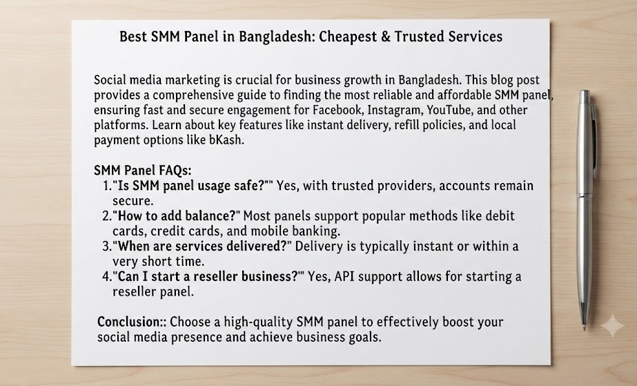 Best and Cheapest smm panel in bangladesh