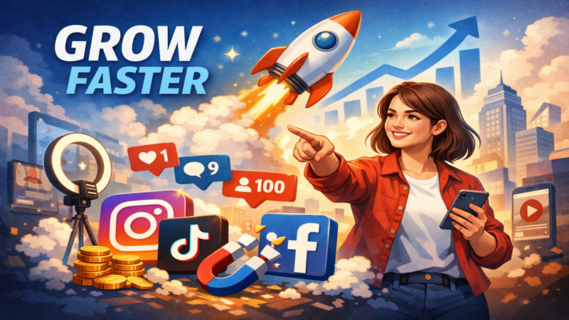 How to Grow Your Social Media Faster in 2026 (Complete Beginner Guide)