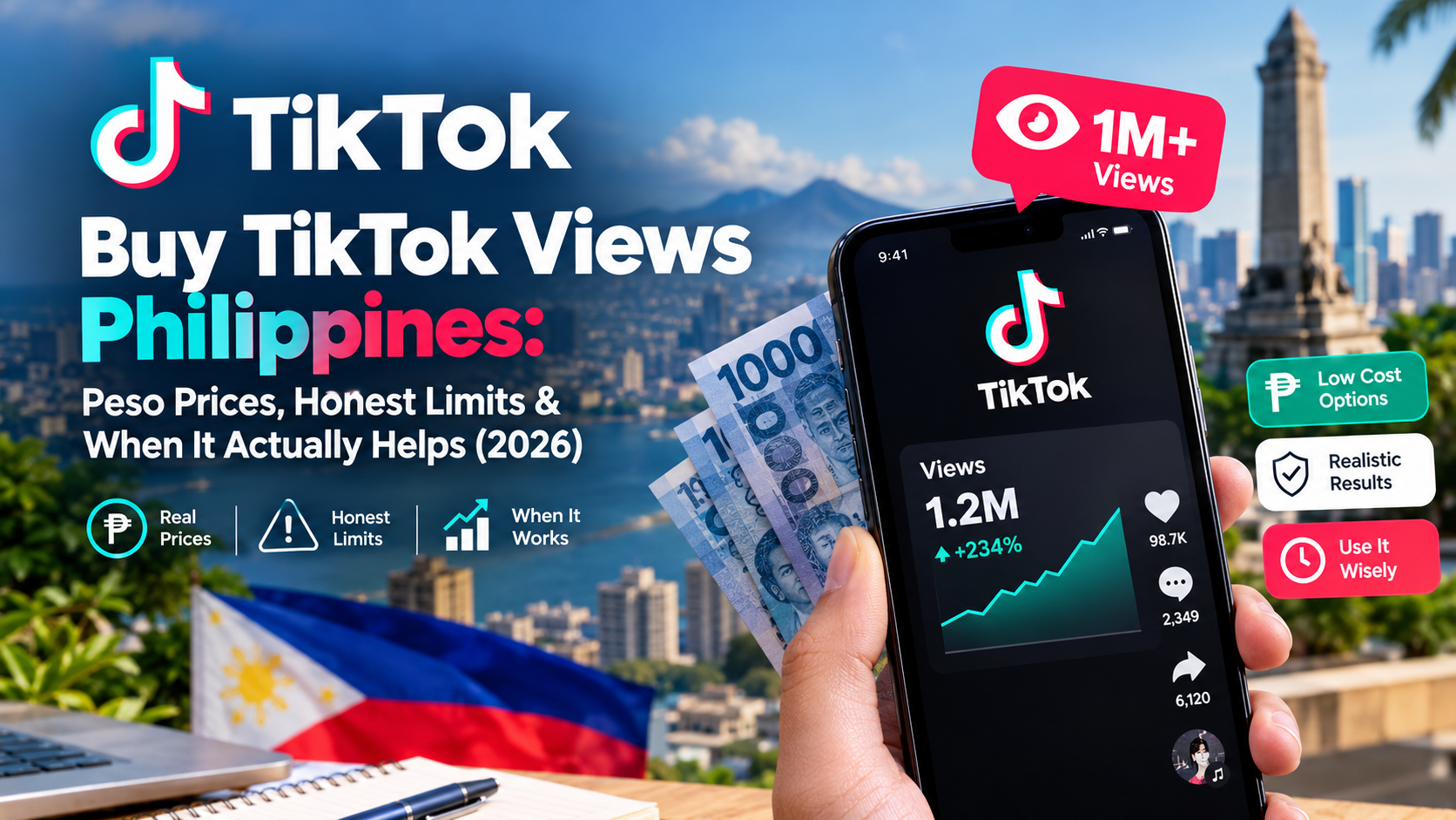Buy TikTok Views Philippines Peso Prices, Honest Limits & When It Actually Helps (2026)