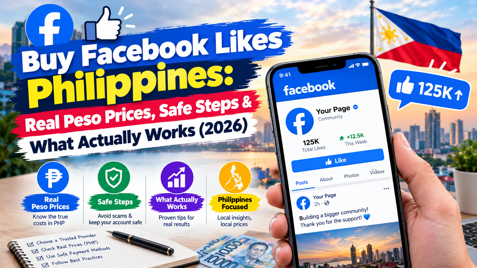 Buy Facebook Likes Philippines Real Peso Prices, Safe Steps & What Actually Works (2026)