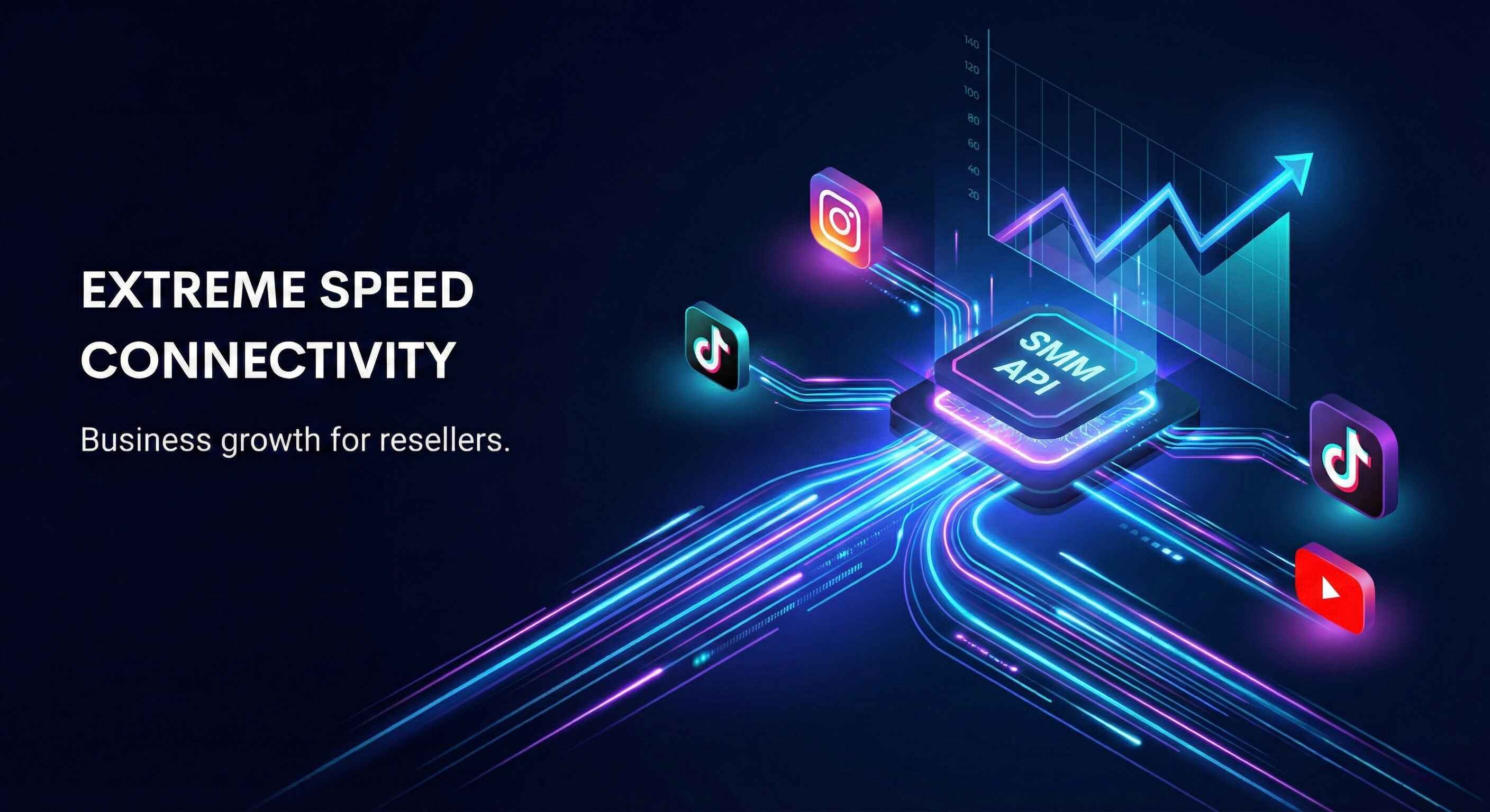 High-speed SMM Panel API for resellers and developers with automated order processing servers