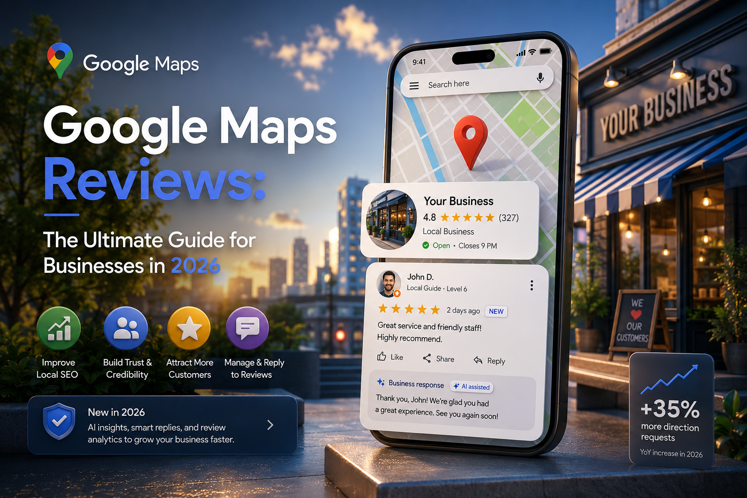 Buy Google Maps Reviews — 5★ Real