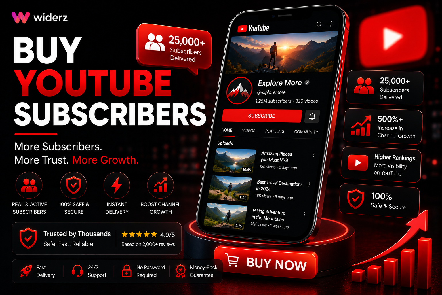 Buy YouTube Subscribers — Real & Cheap
