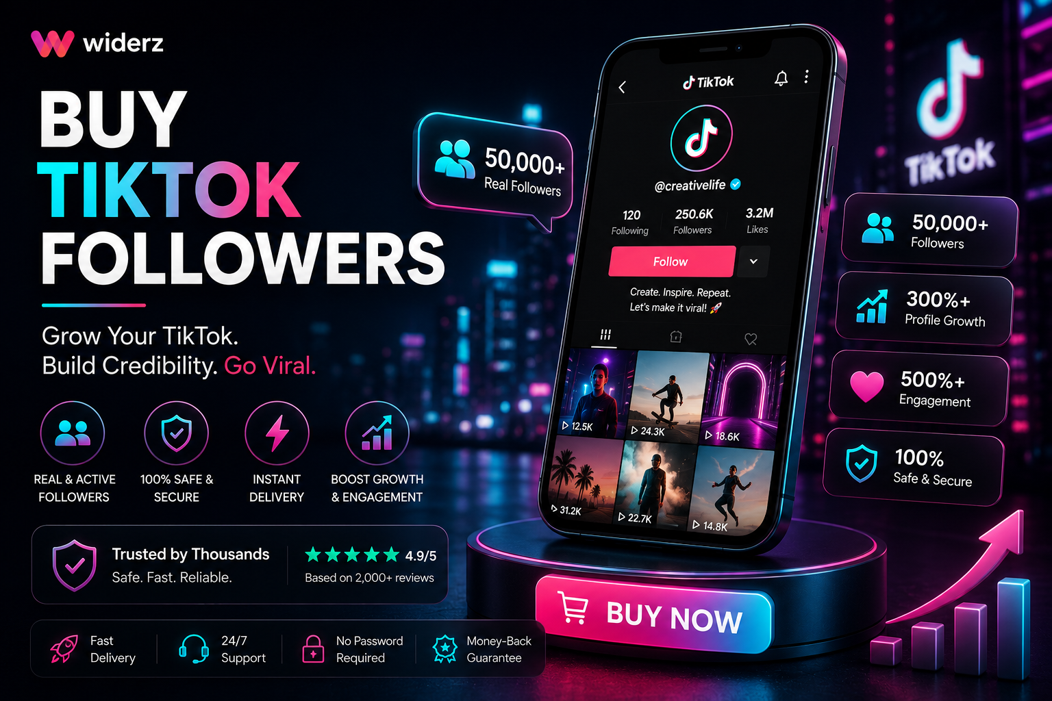 Buy TikTok Followers — Cheap, Real & Fast