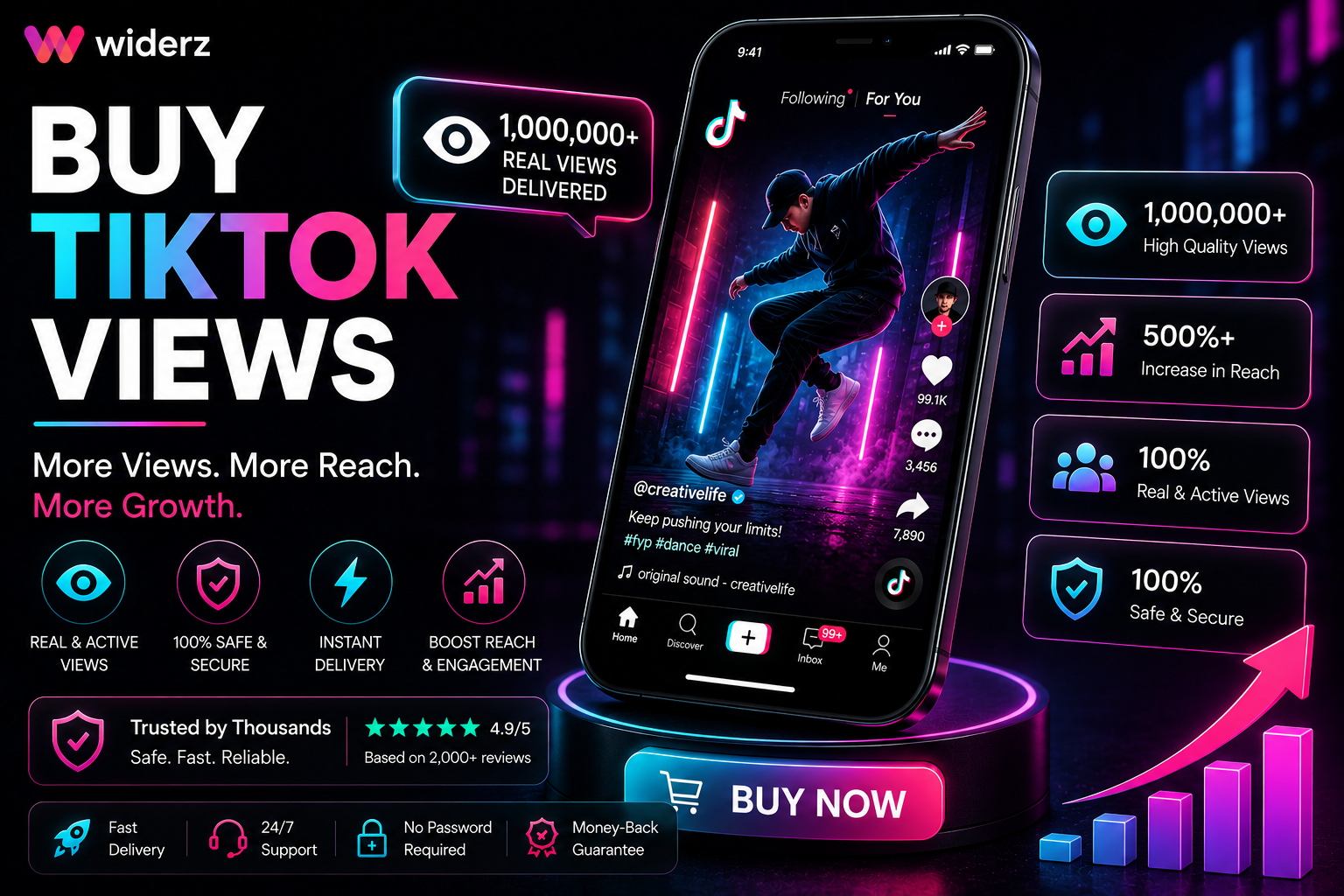 Buy TikTok Views — Cheap, Instant & Real