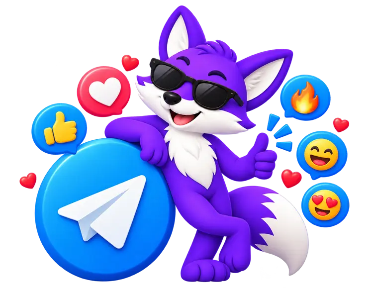 Buy Telegram Reactions - a Telegram channel post showing multiple real emoji reactions