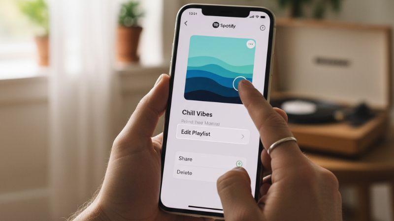 how to change playlist cover on spotify iphone?