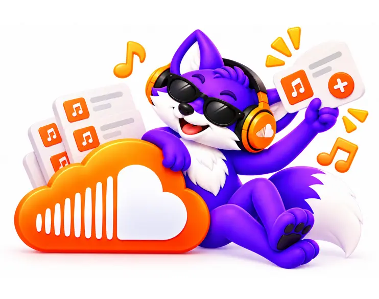 SoundCloud track added to several public user playlists
