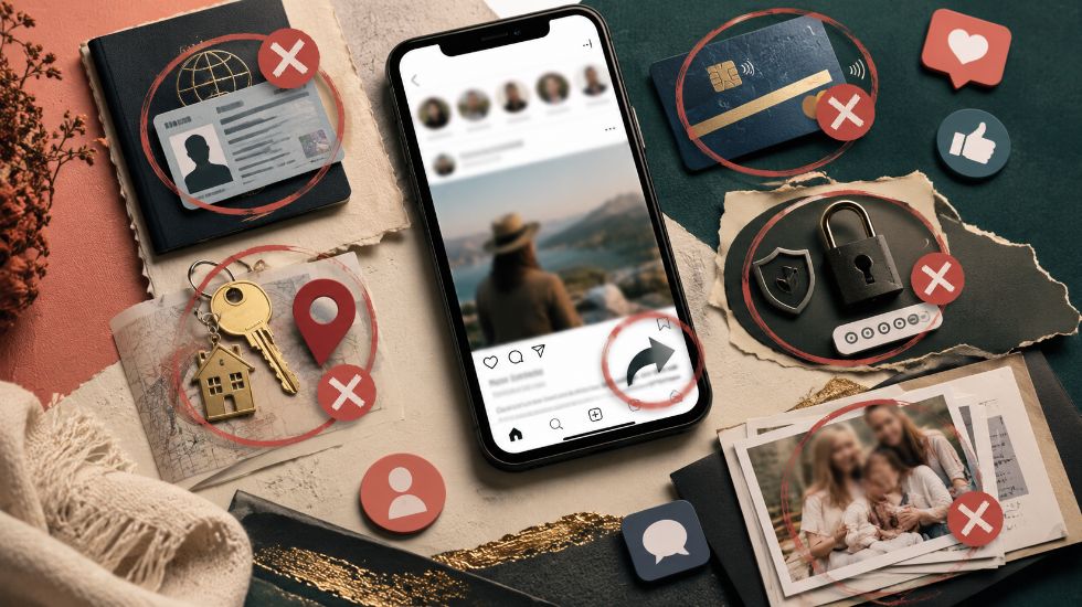 What are 5 things you should not share on social media?