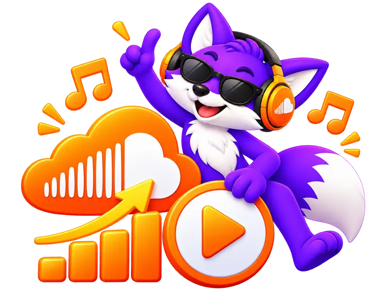 SoundCloud track waveform with a high play count shown under the title