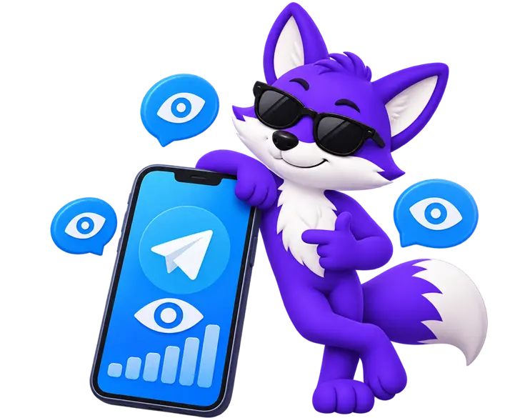 Buy Telegram Views - a Telegram channel post showing a high view count from real accounts