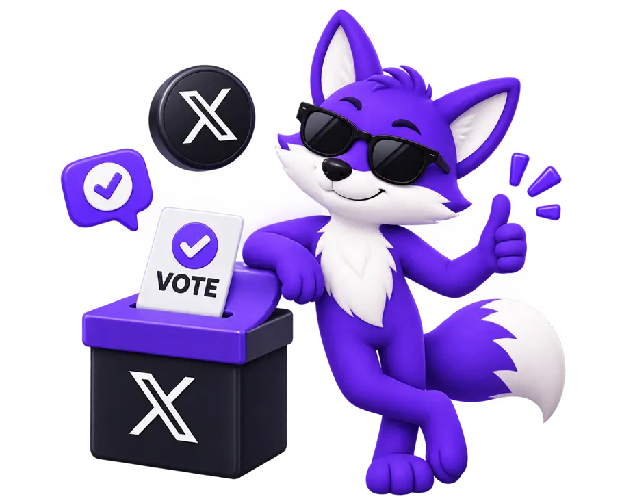 Buy Twitter (X) Votes - real accounts voting on a Twitter poll with results climbing visibly