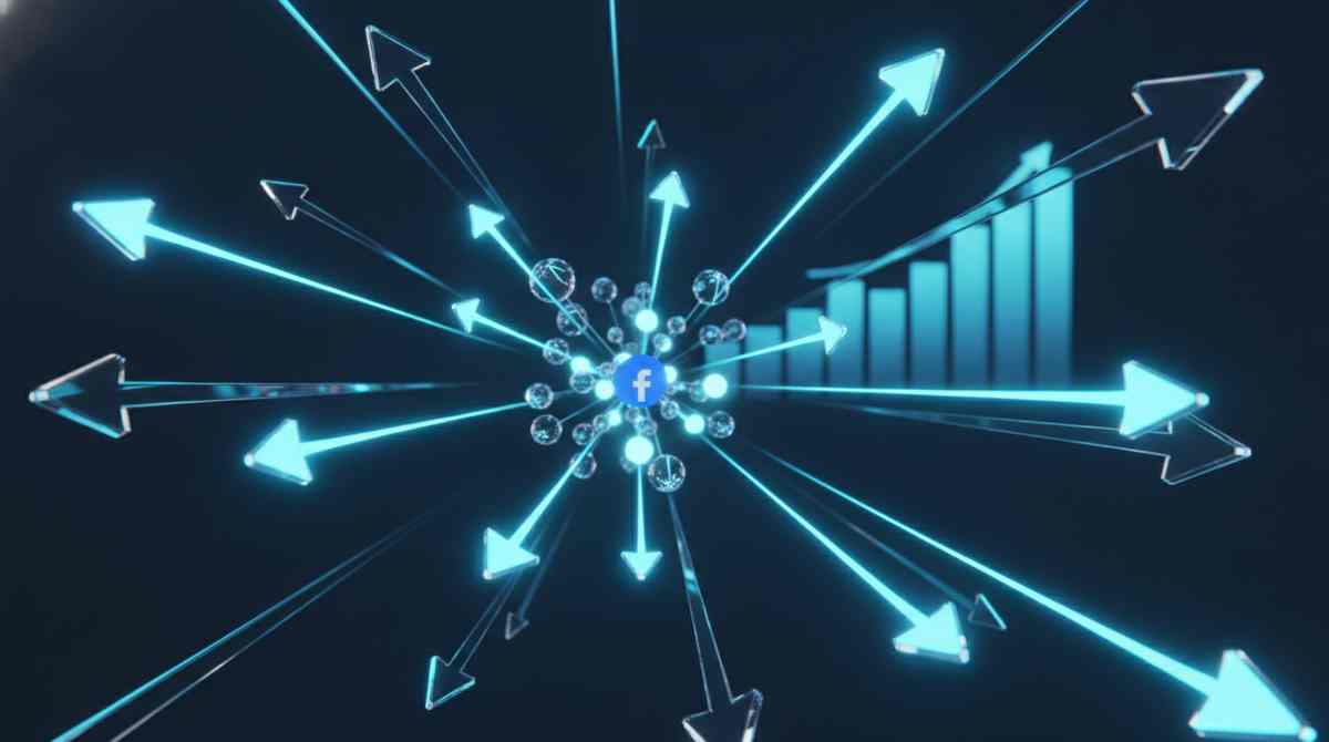 Partages Facebook et portée qui augmente sur un réseau
