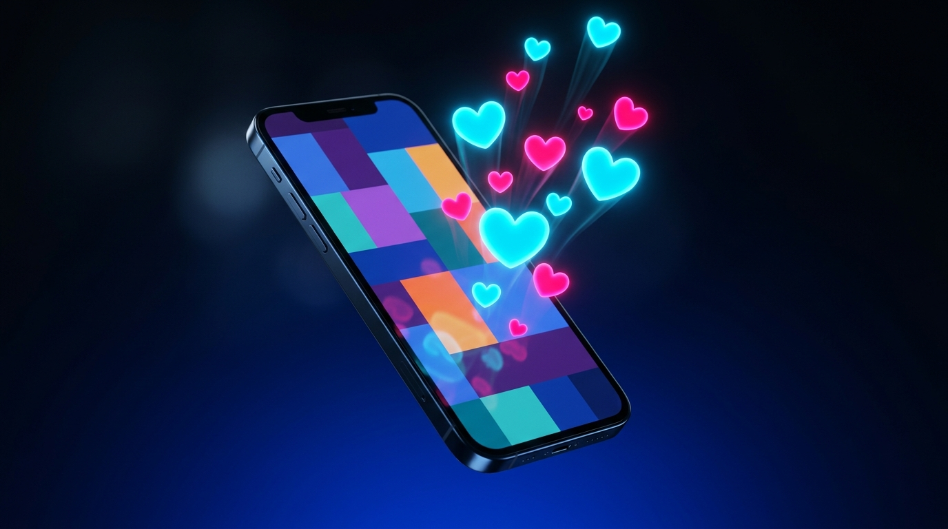 Curtidas TikTok subindo em um vídeo