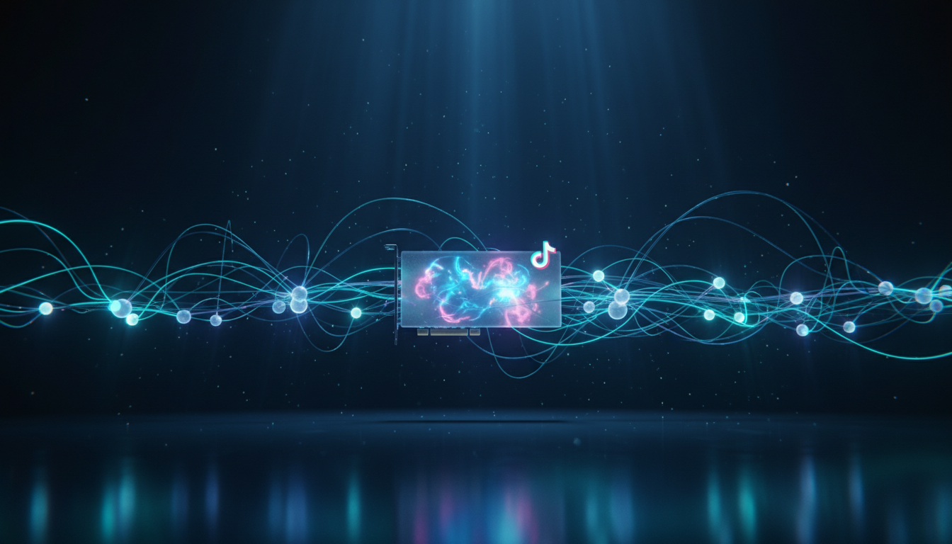 Algorithme TikTok analysé en réseau neuronal 3D
