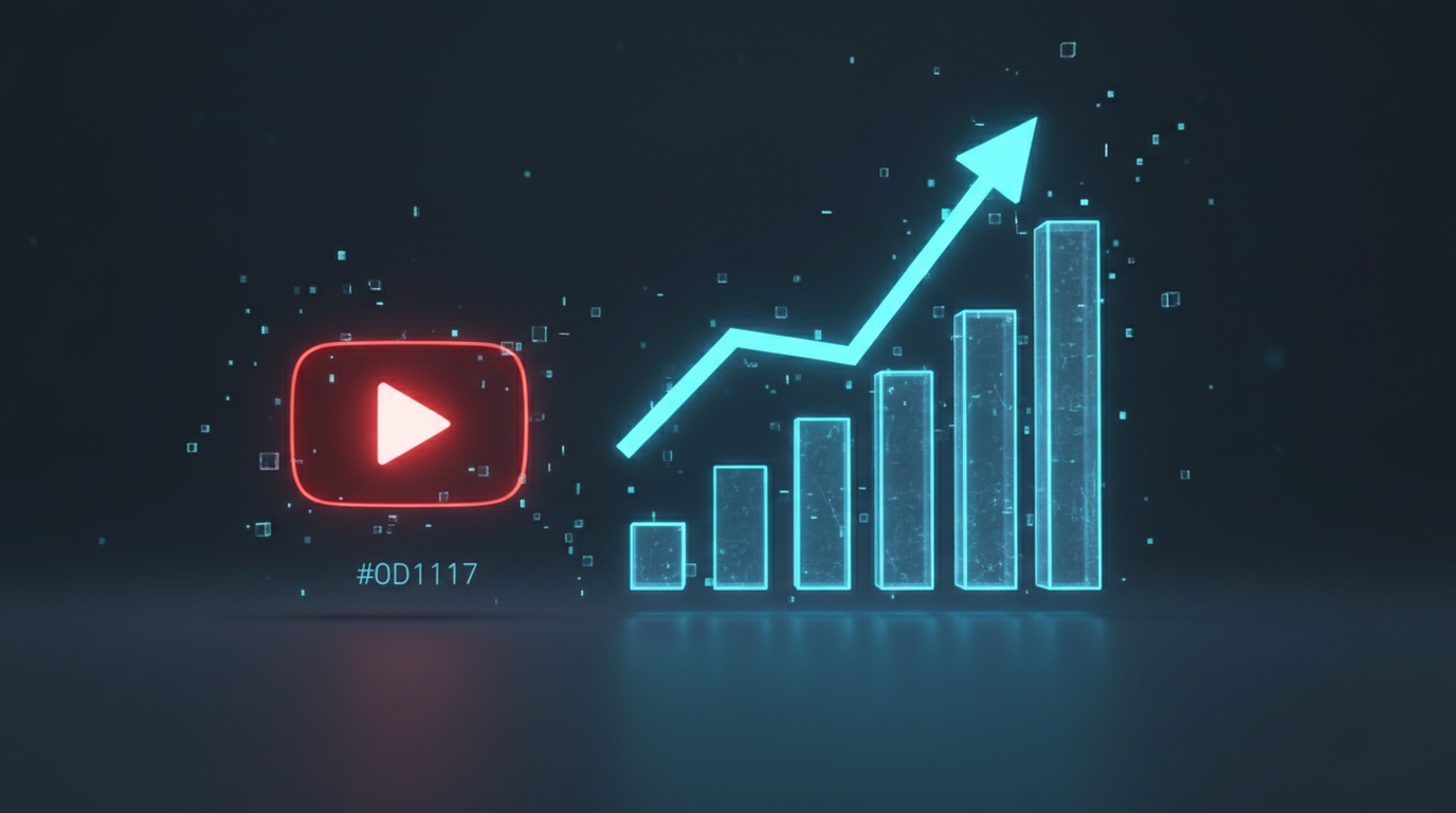 Grafik 3D pertumbuhan dan pendapatan YouTube yang menggambarkan dinamika video melampaui satu juta tayangan