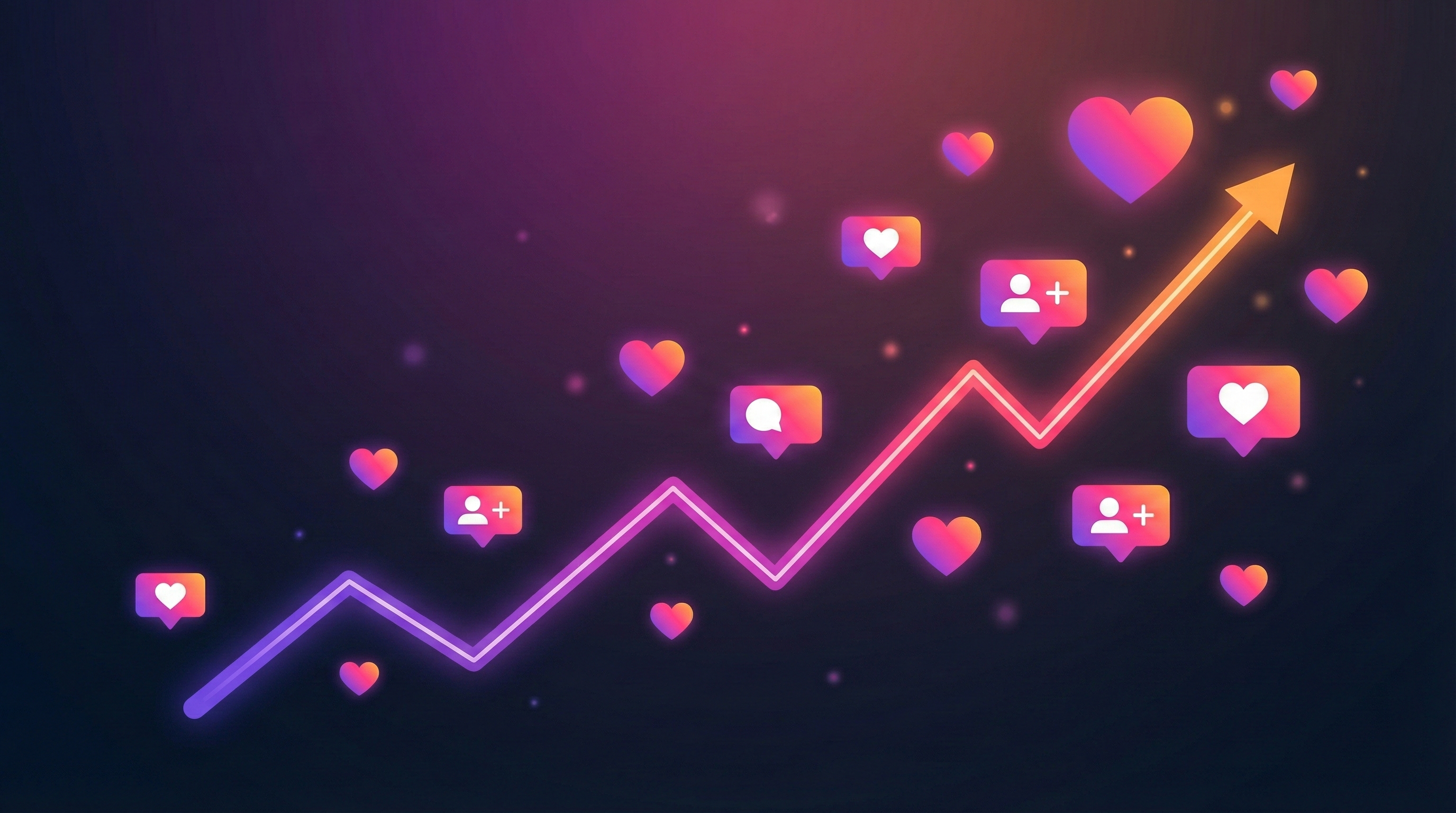 Graphique de croissance audience et engagement Instagram