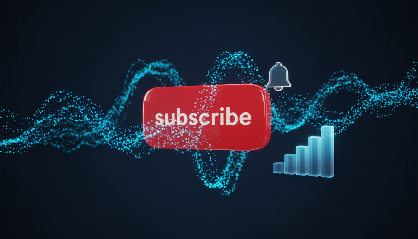 YouTubeチャンネル登録ボタンと視聴者の成長カーブ