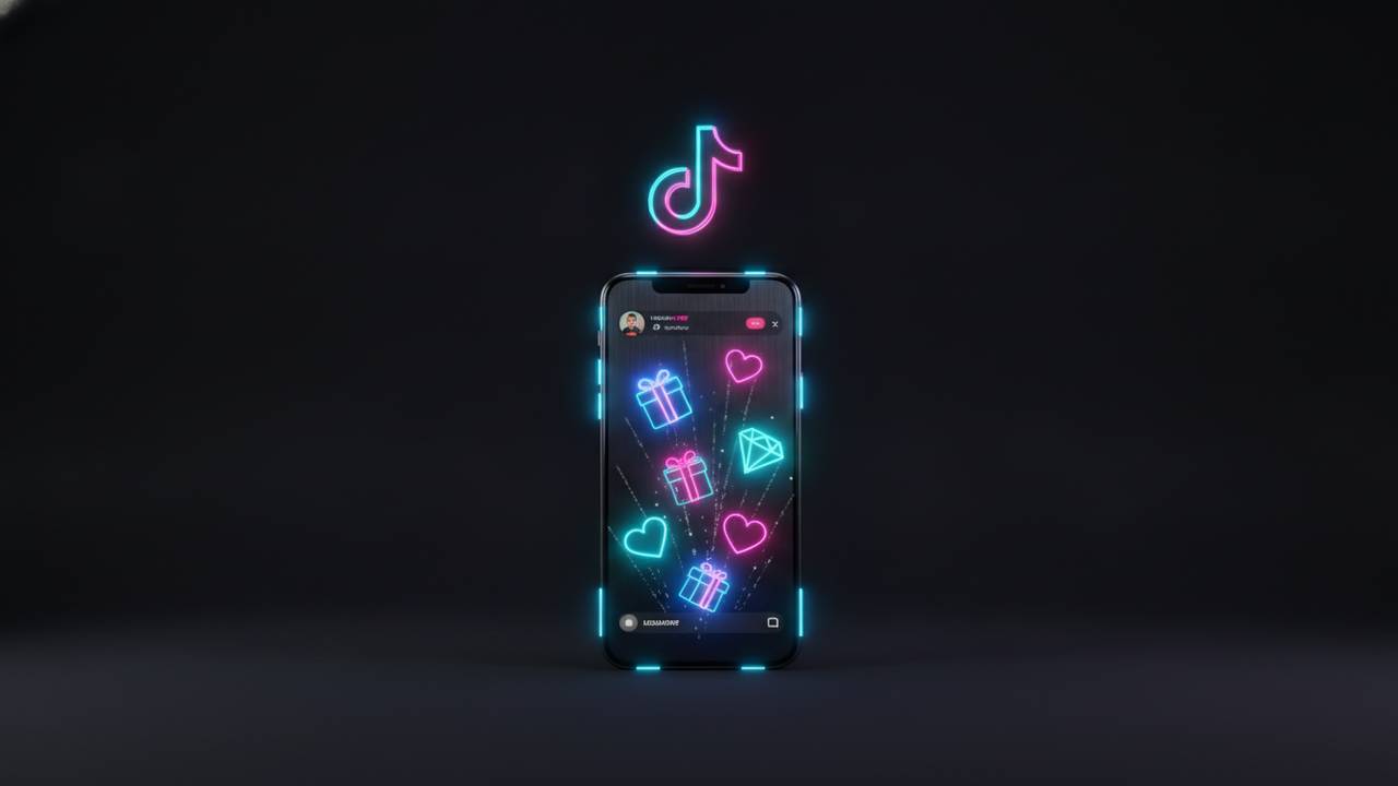 I regali virtuali e i diamanti ricevuti durante un live TikTok, prima fonte di guadagno a 1000 follower