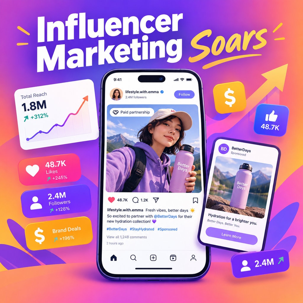 Influencer Marketing Soars As Other Areas of Creator Economy Struggle